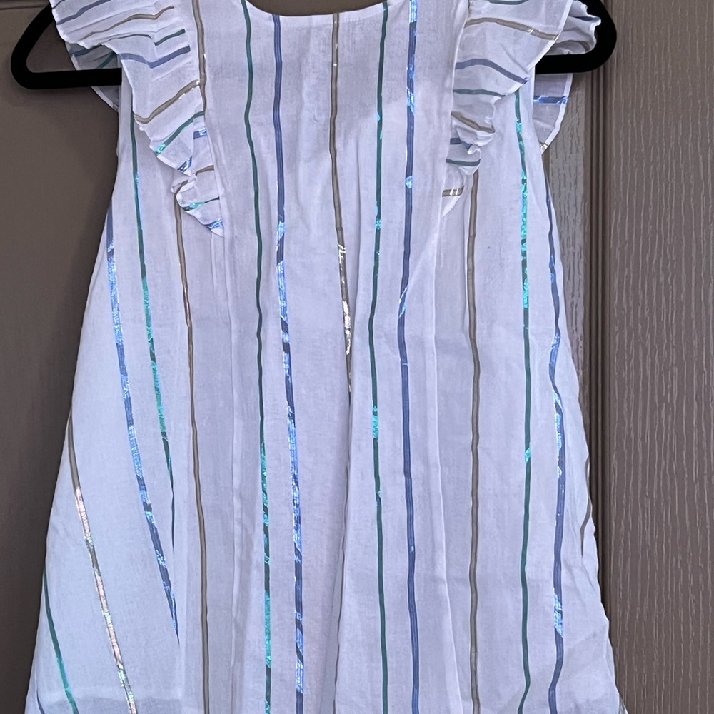 Women’s sleeveless blouse, SilverBell Ruffle Detail Cotton Top, MP